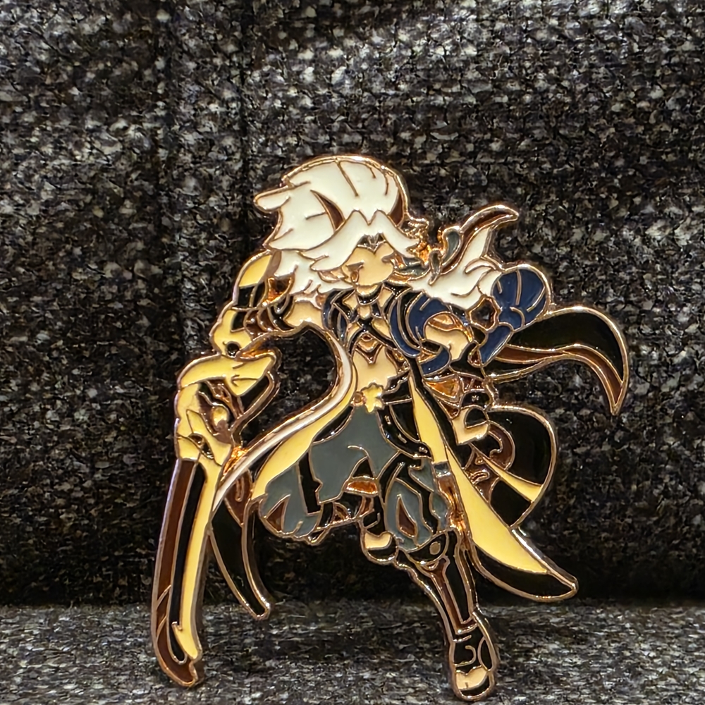 Gold and Black Enamel Pin